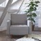 Flash Furniture Slate Gray Faux Linen Upholstered Tufted Chair IS-PC100-GY-GG - alternate 1